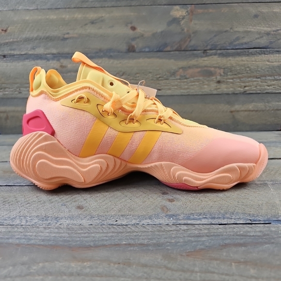 adidas Trae Young 3 Men's Basketball Shoes Acid Orange Spark Preloved Scarlet - Picture 7 of 10